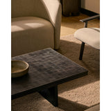 Grooves Coffee Table - Teak Off Black