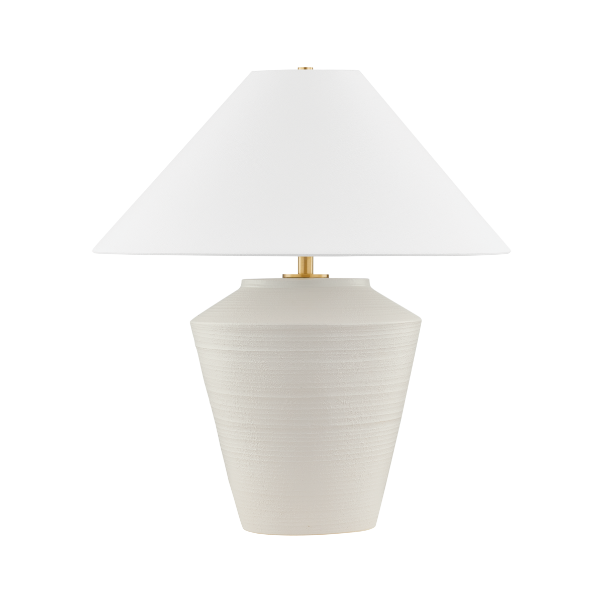 Rachie Table Lamp - Aged Brass/ Ceramic Whitewash Terracotta | ready to ship!