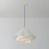 The dynamically layered design of the Edna pendant seeks to push the boundaries of what is possible with a handmade paper shade construction. Constructed as one piece, the shade is comprised of three identical pieces that intersect one another in a perfect geometric array. Amethyst Home provides interior design, new home construction design consulting, vintage area rugs, and lighting in the Miami metro area.