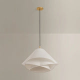 The dynamically layered design of the Edna pendant seeks to push the boundaries of what is possible with a handmade paper shade construction. Constructed as one piece, the shade is comprised of three identical pieces that intersect one another in a perfect geometric array. Amethyst Home provides interior design, new home construction design consulting, vintage area rugs, and lighting in the Monterey metro area.