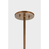 The Kade pendant updates a nostalgic shape with sleek, industrial metalwork and two large opal matte glass shades. Inspired by vintage elements, it features a striking suspension technique with three oversized loops connecting to the central housing above the fixture. The Patina Brass finish adds old-world finesse to the frame. Amethyst Home provides interior design, new home construction design consulting, vintage area rugs, and lighting in the San Diego metro area.