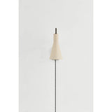 The Yvette plug-in sconce uses a modern lens to reimagine vintage design motifs. The geometry of the metalwork has been simplified to basic lines and curves, with the arc-shaped piece above the shade serving as a handle for adjustments. Finished in creamy Soft Bisque, this design-forward sconce adds plenty of directional light to a desk or bedside. Amethyst Home provides interior design, new home construction design consulting, vintage area rugs, and lighting in the Salt Lake City metro area.