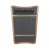 Hamza Wall Mirror - Aged Brass Iron | shipping 11/25/2026