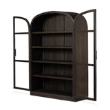 Hepburn Wide Cabinet - Dark Anthracite Oak Veneer