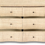 Hollis 8 Drawer Dresser - Natural Fleck Raffia | shipping 10/10/2026