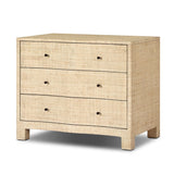 Hollis Nightstand - Natural Fleck Raffia | shipping 09/25/2026