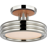 Hudson St. 8" Semi-Flush Mount