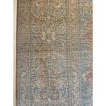 Whitewashed pastels hues on one side, flip for intense pinks and blues!  Hand knotted, 100% wool - perfect for high traffic areas.