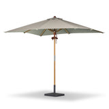 Baska Outdoor Rectangular Umbrella - Fine Sanded Teak-Fsc / Ibiza Mole - Ibiza Mole