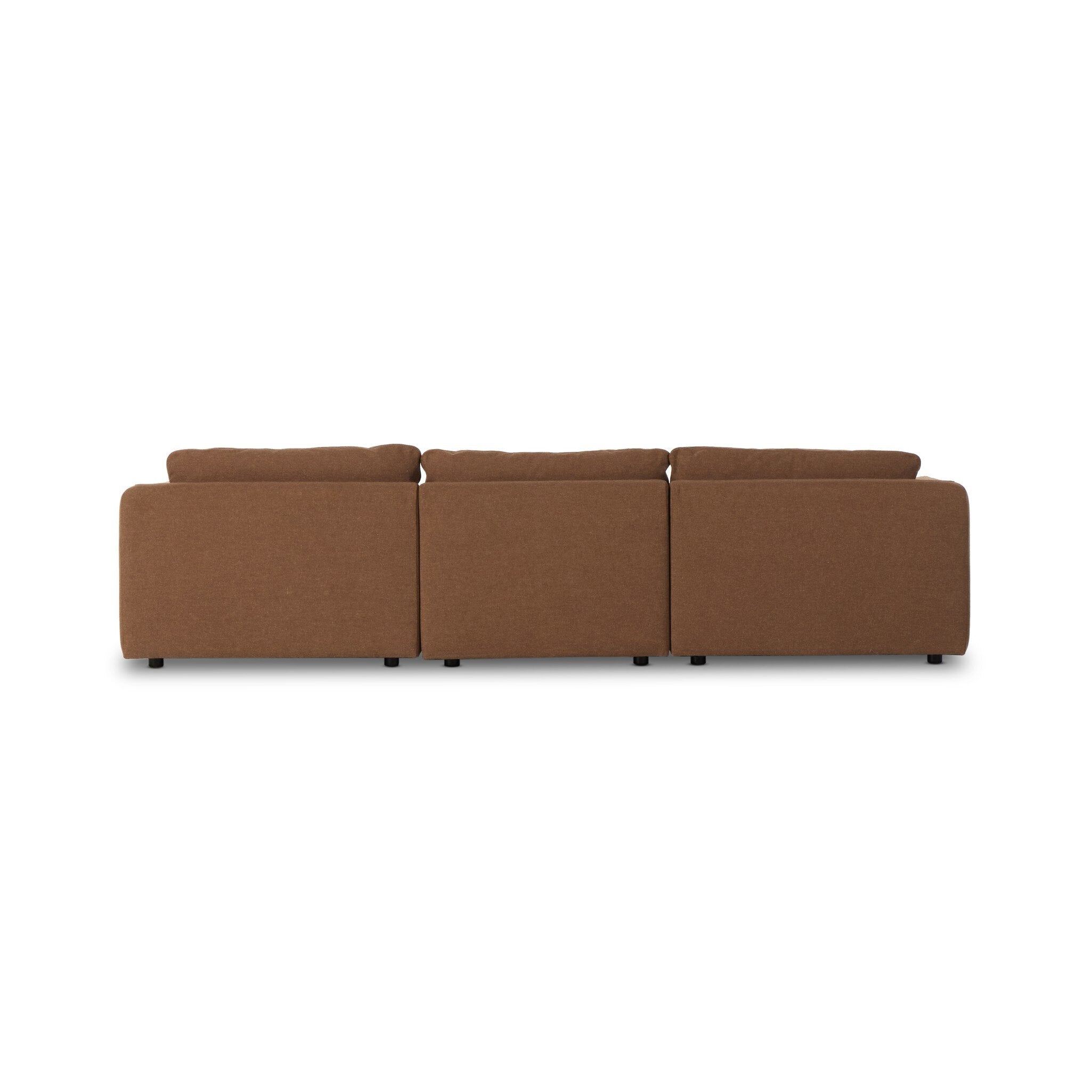 Featuring Ingel Antwerp Cafe 3-Piece Sectional by Four Hands at Amethyst Home. Inflated, pillow-inspired cushioning all around brings cozy comfort to the room. High-performance linen offers the best of both worlds on this plush and welcoming sectional.  Inflated arms, feather-fiber blend cushioning and a soft, durable linen fabric make this spacious sectional a smart solution for . Amethyst Home provides interior design, new construction, custom furniture, and area rugs in the Charlotte metro area