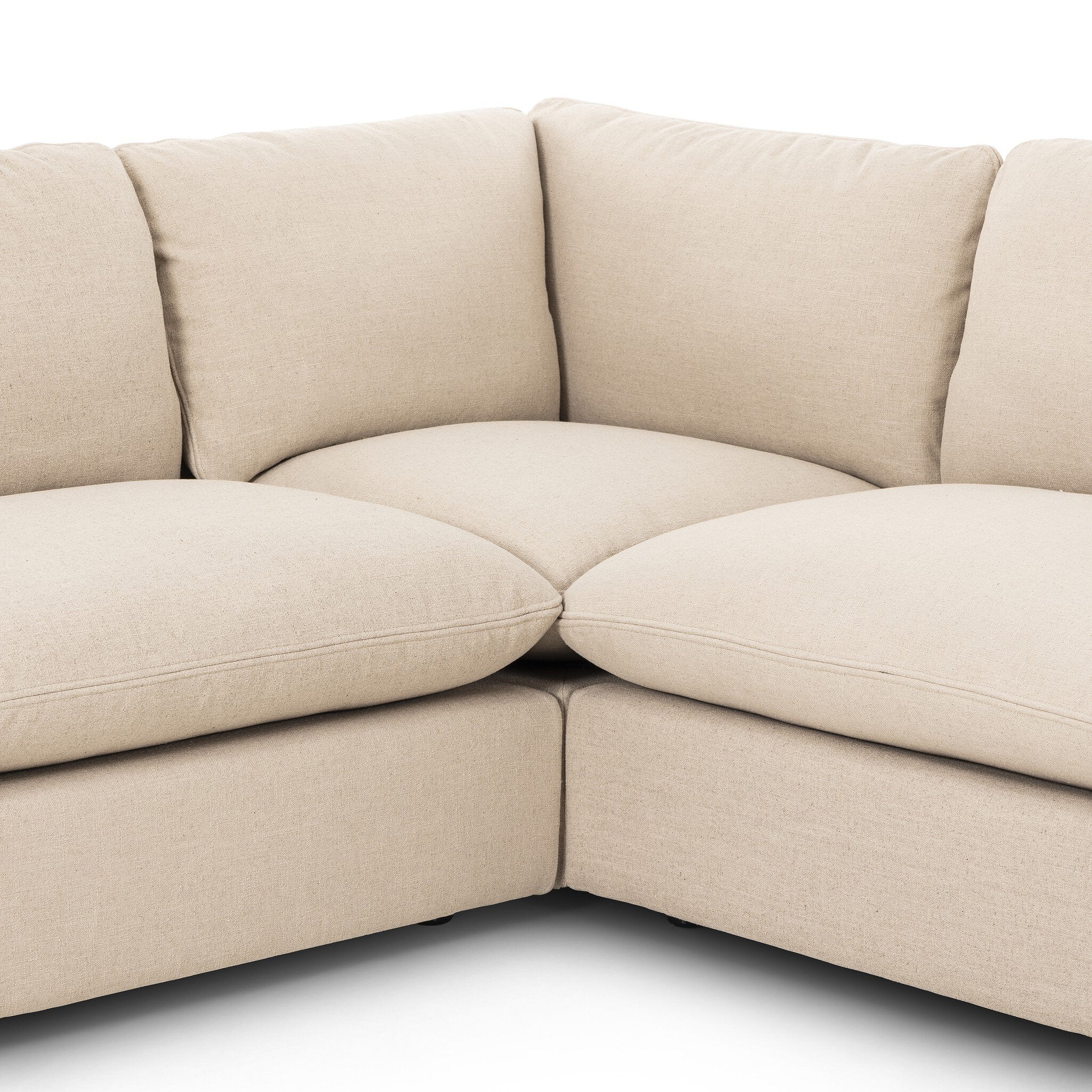 Featuring Ingel Antwerp Taupe 5-Piece Sectional by Four Hands at Amethyst Home. Experience luxurious comfort and style with the Ingel Antwerp Taupe 5-Piece Sectional. This sectional offers a spacious and versatile seating option, perfect for entertaining guests or relaxing with family. With its modern design and high-quality construction, this sectional is sure to elevate any livin. Amethyst Home provides interior design, new construction, custom furniture, and area rugs in the Monterey metro area
