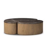 Ingrid Coffee Table - Warm Grey Marble | shipping 09/10/2026