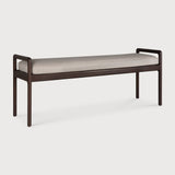 Featuring Jack Ivory Mahogany Dark Brown Bench by Ethnicraft at Amethyst Home. Alluring from every angle, luxuriant shapes and curves form the basis of the Jack collection. This bench's clean lines are inspired by Scandinavian modernism, reinforcing a classic, vintage, feel that can be passed on to generations ahead.Weight : 31 lbs Dimensions: 16.5" W x 59.5" L x 23.5" H. Amethyst Home provides interior design, new construction, custom furniture, and area rugs in the San Diego metro area