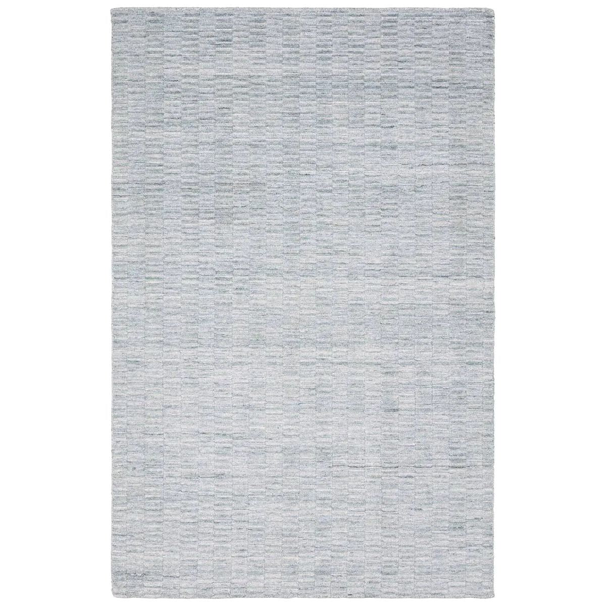 Made from 100% PET the indoor/ outdoor handwoven Roan Aaren is perfect for performance needs.  This pseudo-solid blue rug bodes a light checkered appearance with a neutral backdrop.ROA0 Amethyst Home provides interior design, new home construction design consulting, vintage area rugs, and lighting in the Monterey metro area.