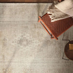 The Adorn design features a traditional medallion motif, set against a warm tan and beige backdrop with subtle accents. Its vintage, distressed look adds character and charm, making it feel like a cherished heirloom from the very first step.Hand Tufte Amethyst Home provides interior design, new home construction design consulting, vintage area rugs, and lighting in the Dallas metro area.