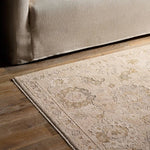 Featuring Alara Rug by Jaipur Living at Amethyst Home. Elegant and classic, the Alara design presents a largely sought-after Oushak-inspired pattern in a durable, powerloomed construction. The beautiful blue and gray oriental pattern effortlessly elevates any medium-traffic indoor setting. Space-dyed polyester introduces subtle, intriguing color variation,. Amethyst Home provides interior design, new home construction design consulting, vintage area rugs, and lighting in the Des Moines metro area.
