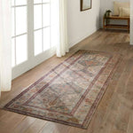 Featuring Canteena Arkansas Rug by Jaipur Living at Amethyst Home. The Canteena Arkansas combines the charm of timeless designs with easy-care, livability for any home or lifestyle. The Arkansas design delights with medallions and intricate floral borders in hues of red, blue, gold, and gray. This digitally printed assortment of rugs features stunning abras. Amethyst Home provides interior design, new home construction design consulting, vintage area rugs, and lighting in the Charlotte metro area.