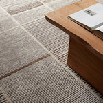 Beauty is on the horizon with the Bezem Aytana. The Aytana design features a mid-century linear pattern for subtle visual depth. Hand-knotted from easy-care wool with a high-low pile, this piece is as practical as it is captivating—a true testament to modern craftsmanship.Hand Knotte Amethyst Home provides interior design, new home construction design consulting, vintage area rugs, and lighting in the Alpharetta metro area.