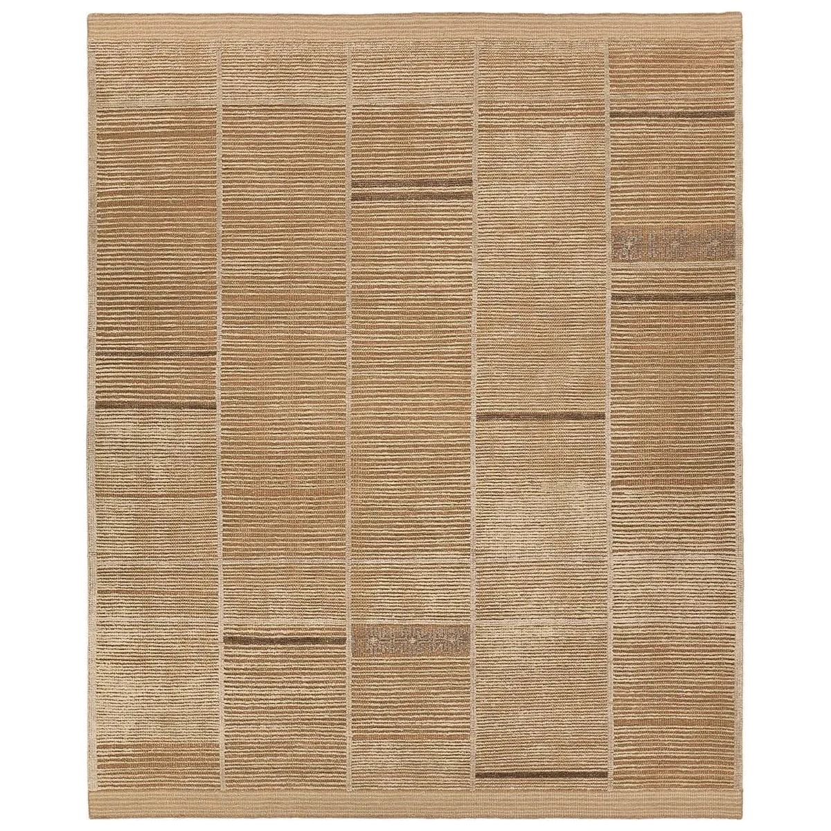 Beauty is on the horizon with the Bezem Aytana. The Aytana design features a mid-century linear pattern in tonal shades of beige for subtle visual depth. Hand-knotted from easy-care wool with a high-low pile, this piece is as practical as it is captivating—a true testament to modern craftsmanship.Hand Knotte Amethyst Home provides interior design, new home construction design consulting, vintage area rugs, and lighting in the Des Moines metro area.