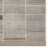 Beauty is on the horizon with the Bezem Aytana. The Aytana design features a mid-century linear pattern for subtle visual depth. Hand-knotted from easy-care wool with a high-low pile, this piece is as practical as it is captivating—a true testament to modern craftsmanship.Hand Knotte Amethyst Home provides interior design, new home construction design consulting, vintage area rugs, and lighting in the Omaha metro area.