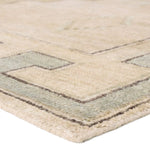 Featuring Azzurro Hand-Knotted Rug by Jaipur Living at Amethyst Home. Classic in pattern, modern in palette—the Azzurro rug offers the best of both worlds. A light green medallion motif unfolds across a soft cream backdrop, balancing timeless elegance with contemporary sensibility. Hand-carded wool lends a rich, organic texture—an ideal foundation for medi. Amethyst Home provides interior design, new home construction design consulting, vintage area rugs, and lighting in the Des Moines metro area.