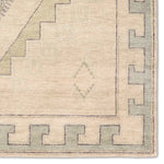 Featuring Azzurro Hand-Knotted Rug by Jaipur Living at Amethyst Home. Classic in pattern, modern in palette—the Azzurro rug offers the best of both worlds. A light green medallion motif unfolds across a soft cream backdrop, balancing timeless elegance with contemporary sensibility. Hand-carded wool lends a rich, organic texture—an ideal foundation for medium-tr. Amethyst Home provides interior design, new home construction design consulting, vintage area rugs, and lighting in the Omaha metro area.