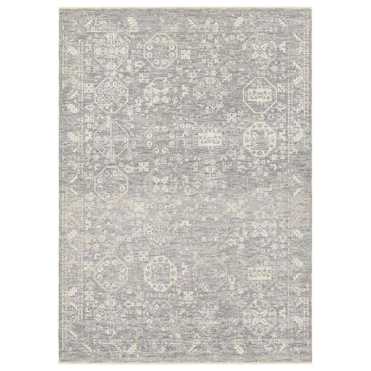 Elegant and classic, the Faiza design presents a largely sought-after Tabriz-inspired pattern in a durable, powerloomed construction. The beautiful blue and gray oriental pattern effortlessly elevates any medium-traffic indoor setting. Amethyst Home provides interior design, new home construction design consulting, vintage area rugs, and lighting in the Monterey metro area.
