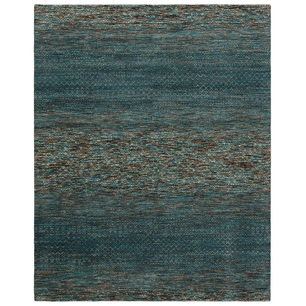 A fresh and dynamic take on classic grass patterns, the hand-knotted Harmonic rug brings textural appeal and a stunning color story to modern spaces. The vibrancy and statement-making hues of this globally inspired design is credited to the impressive Indian artisanry of the space-dyed technique and hand-crafted construction. Amethyst Home provides interior design, new home construction design consulting, vintage area rugs, and lighting in the Winter Garden metro area.