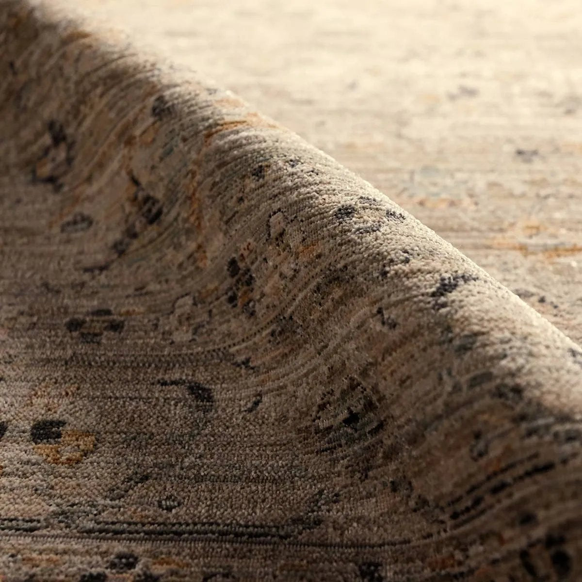 Introducing Tejal, engineered to excel in both style and durability. Crafted with precision using space-dyed polyester and cross-woven for rich texture, it’s built to withstand high-traffic settings, both indoors or out. The traditional design captures a coveted vintage aesthetic while remaining easy to maintain. Amethyst Home provides interior design, new home construction design consulting, vintage area rugs, and lighting in the Tampa metro area.