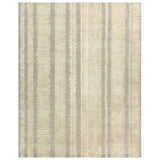 A contemporary interplay of cream and green comes to life in a striking abstract linear design. Crafted from a luxurious blend of viscose and silk, the Jovian design’s luminous sheen accentuates the depth and movement of its pattern. This handknotted piece exudes sophistication and exceptional craftsmanship, making it a stunning foundation.HIB0 Amethyst Home provides interior design, new home construction design consulting, vintage area rugs, and lighting in the Boston metro area.