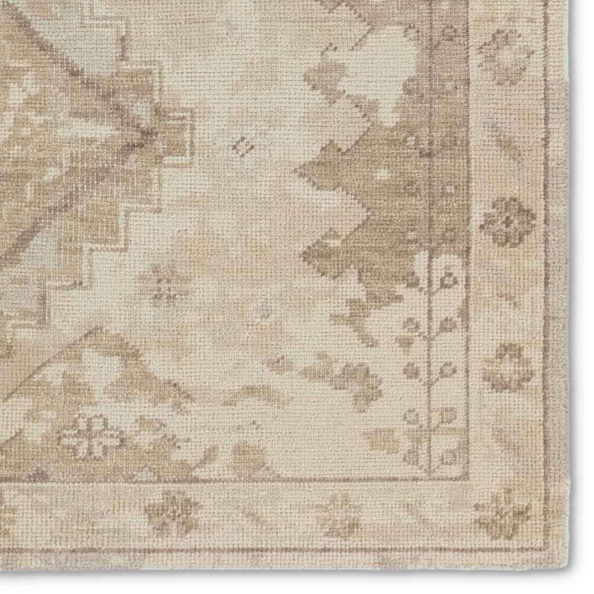 Featuring Kai Pathos Hand-Knotted Runner by Jaipur Living at Amethyst Home. The artisan-made Kai Pathos Rug effortlessly blends the contemporary influence of color with traditionally timeless looks. Exceptionally made and artfully designed, the hand-knotted Pathos area rug infuses homes with vintage allure and an on-trend colorway. Abrashed taupe, cream, gray, and tan tones add a chic femme loo. Amethyst Home provides interior design services, furniture, rugs, and lighting in the Omaha metro area.