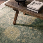 Featuring Maeli Hand-Knotted Rug by Jaipur Living at Amethyst Home. The latest offering in our best selling Rhapsody Maeli features heirloom-quality designs of stunningly abrashed Old World patterns. These traditional patterns meet modern design elements in the Maeli. A treat for the senses, this hand knotted rug features a conventional floral design and a w. Amethyst Home provides interior design, new home construction design consulting, vintage area rugs, and lighting in the Portland metro area.