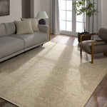 Featuring Onessa Delwyn Hand-Knotted Rug by Jaipur Living at Amethyst Home. The Onessa Delwyn marries traditional motifs with soft, subdued colorways for the perfect blend of fresh and time-honored style. These hand-knotted wool rugs feature hand-sheared quality with a coveted vintage look. The Delwyn rug features subtle floral patterns in shades of cream and g. Amethyst Home provides interior design, new home construction design consulting, vintage area rugs, and lighting in the Tampa metro area.