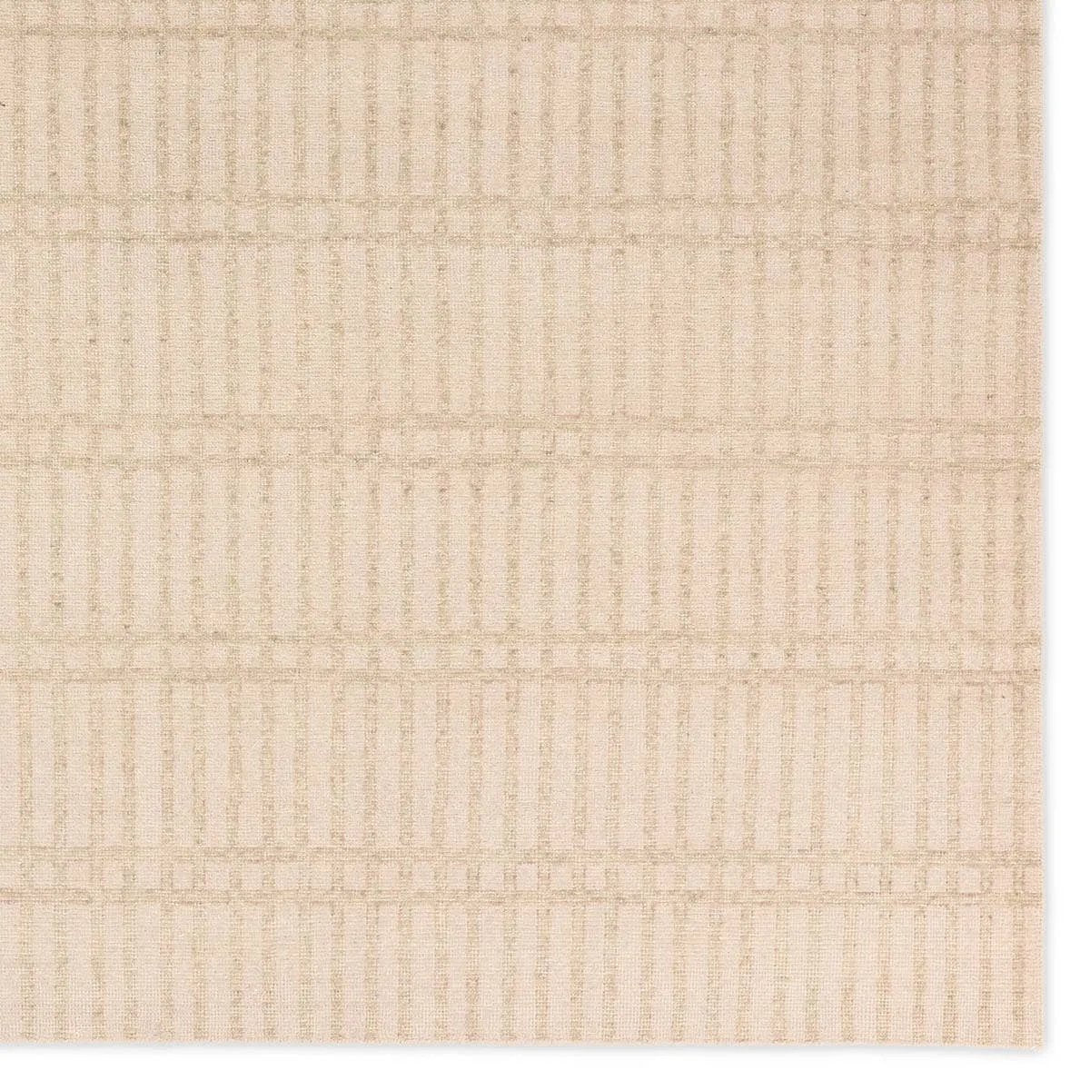 The Onessa Skyline marries traditional motifs with soft, subdued colorways for the perfect blend of fresh and time-honored style. These hand-knotted wool rugs feature a hand-sheared quality that lends the design a coveted vintage impression. The Skyline rug features a striped traditional pattern of Cream, light green, and beige. Amethyst Home provides interior design, new home construction design consulting, vintage area rugs, and lighting in the Washington metro area.