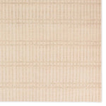The Onessa Skyline marries traditional motifs with soft, subdued colorways for the perfect blend of fresh and time-honored style. These hand-knotted wool rugs feature a hand-sheared quality that lends the design a coveted vintage impression. The Skyline rug features a striped traditional pattern of Cream, light green, and beige. Amethyst Home provides interior design, new home construction design consulting, vintage area rugs, and lighting in the Washington metro area.