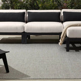 Featuring Sacdecer Avore Rug by Jaipur Living at Amethyst Home. The Sacdecer Avore is an exceptional handwoven indoor/outdoor rug, blending high-performance style with eco-conscious materials. Hand crafted in India from 100% PET yarn, sourced from recycled plastic bottles, it's both durable and environmentally friendly. Designed to withstand outdoor elements a. Amethyst Home provides interior design, new home construction design consulting, vintage area rugs, and lighting in the Austin metro area.