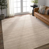 Featuring Second Sunset Gradient Rug by Jaipur Living at Amethyst Home. The easy-to-decorate, earthy tones of the Second Sunset Gradient prove that simplicity can sometimes be striking. The Gradient rug is hand loomed of durable wool and jasmine for a sumptuous and inviting hand. The variation in taupe hues of this lustrous rug creates stunning depth and di. Amethyst Home provides interior design, new home construction design consulting, vintage area rugs, and lighting in the San Diego metro area.