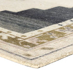 The Stellar design merges timeless tradition with a vintage-inspired aesthetic. Featuring a striking central medallion, this rug is set against an elegant beige and black backdrop, accented by rich green detailing. Its classic pattern, paired with a gently distressed finish, creates an heirloom quality.Hand Tufte Amethyst Home provides interior design, new home construction design consulting, vintage area rugs, and lighting in the San Diego metro area.