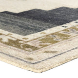 The Stellar design merges timeless tradition with a vintage-inspired aesthetic. Featuring a striking central medallion, this rug is set against an elegant beige and black backdrop, accented by rich green detailing. Its classic pattern, paired with a gently distressed finish, creates an heirloom quality.Hand Tufte Amethyst Home provides interior design, new home construction design consulting, vintage area rugs, and lighting in the San Diego metro area.