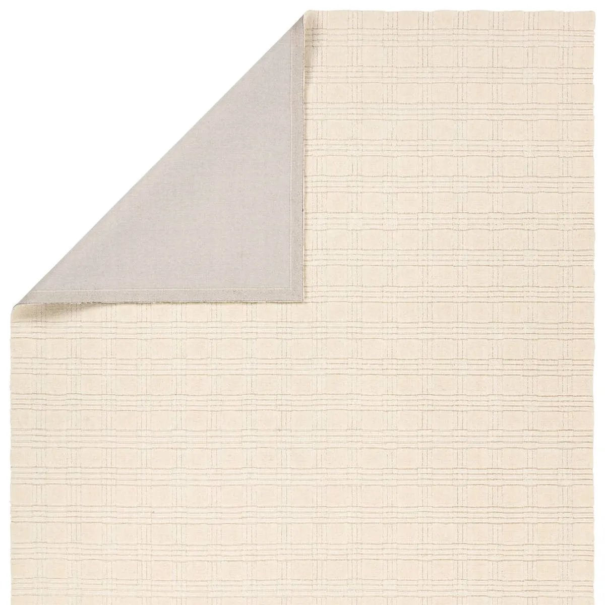 Featuring Tokaree Rowena Rug by Jaipur Living at Amethyst Home. Reminiscent of a basketweave, The Tokaree Rowena demonstrates sophistication and simplicity in a tonal taupe checker pattern.  Handwoven of 100% wool, varied pile height creates a unique texture and luxurious depth while maintaining durability and quality that are synonymous with our artisans. Amethyst Home provides interior design, new home construction design consulting, vintage area rugs, and lighting in the Los Angeles metro area.