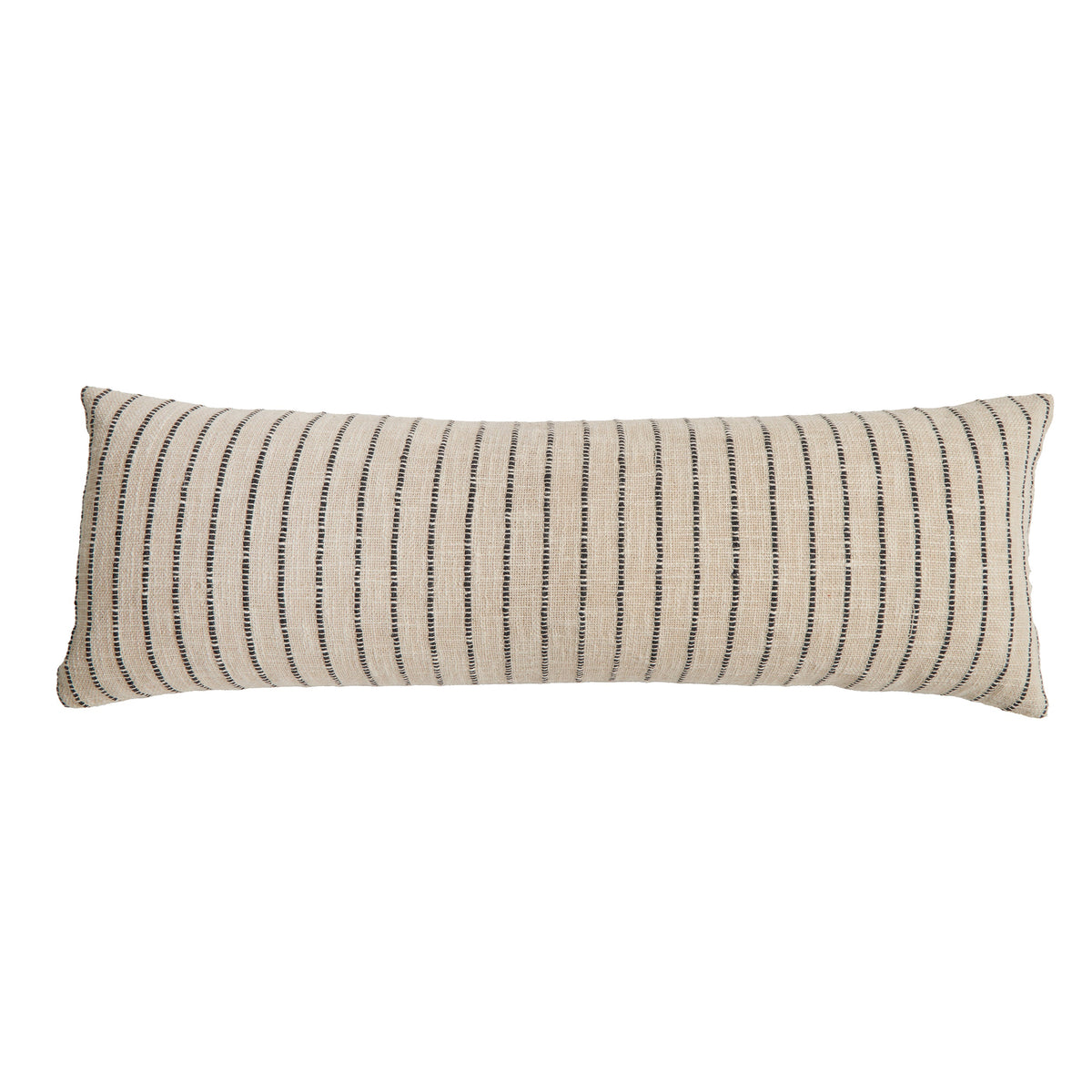 Jojo 14" x 40" Pillow With Insert - Ivory/Charcoal | ready to ship!