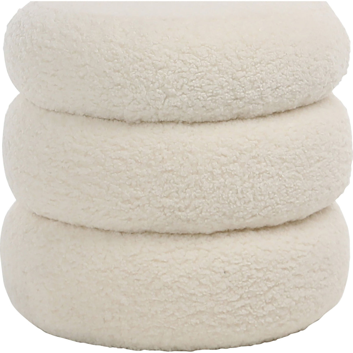 Jolo Faux Sheepskin Ottoman | ready to ship!