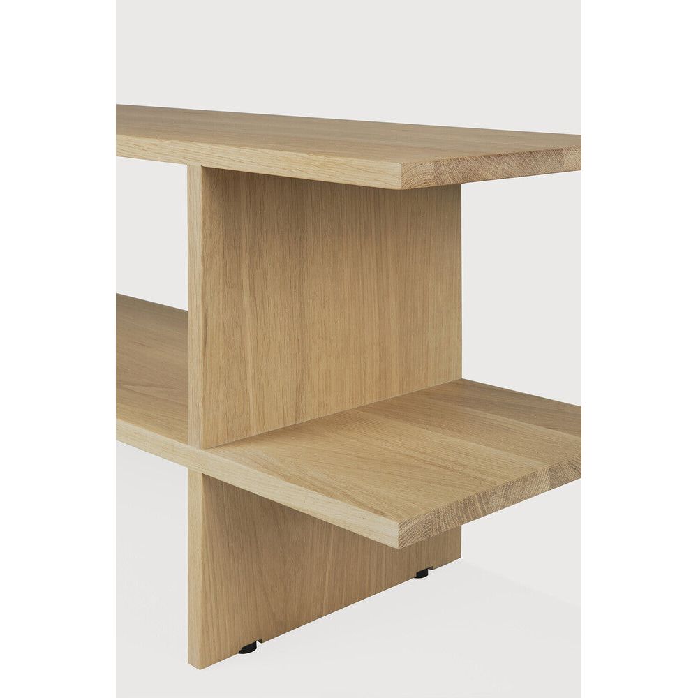 Featuring Kabuki Oak Side Table by Ethnicraft at Amethyst Home. Find balance and symmetry in the Kabuki side table, available in solid oak. Designed by the multitalented commercial artist Reynaldo Zapp, this item brings a sense of peace to the living space. Pair the Kabuki with the Mellow modular sofa, or as a stand-alone side table — versatility, understated style and functionali. Amethyst Home provides interior design, new construction, custom furniture, and area rugs in the Charlotte metro area