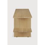 Featuring Kabuki Oak Side Table by Ethnicraft at Amethyst Home. Find balance and symmetry in the Kabuki side table, available in solid oak. Designed by the multitalented commercial artist Reynaldo Zapp, this item brings a sense of peace to the living space. Pair the Kabuki with the Mellow modular sofa, or as a stand-alone side table — versatility, understated style and functionality. Amethyst Home provides interior design, new construction, custom furniture, and area rugs in the Houston metro area