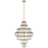 Featuring Killarney 32" Layered Chandelier Natural Brass by Visual Comfort at Amethyst Home. Killarney 32" Layered Chandelier in Natural Brass with Clear Crystal
Overall Dimensions: 32" L x 32" W x 86.75" HWeight: 119 lbs.. Amethyst Home provides interior design, new construction, custom furniture, and area rugs in the Kansas City metro area