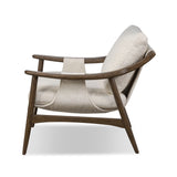 Featuring Kimmery Omari Natural Chair by Four Hands at Amethyst Home. Made with a thick-weave high-performance fabric, a sling-style chair features feather- and fiber-blend cushions for comfort, with clean boxing detailing. Between tapered oak legs, stretchers shape a slight arch, for an intriguing design detail. Performance fabrics are specially created to withstand spills, stain. Amethyst Home provides interior design, new construction, custom furniture, and area rugs in the Park City metro area