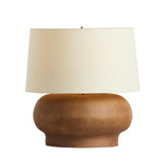 Featuring Kragen Dark Sand Porcelain Ceramic Table Lamp by Four Hands at Amethyst Home. A wide table lamp of sand-finished ceramic pairs with an ivory shade of flax and linen.Overall Dimensions: 18.00"w x 18.00"d x 23.00"hWeight : 18.76 lbsMaterials : Ceramic, 65% Polyester, 35% Flax/Linen. Amethyst Home provides interior design, new construction, custom furniture, and area rugs in the Alpharetta metro area