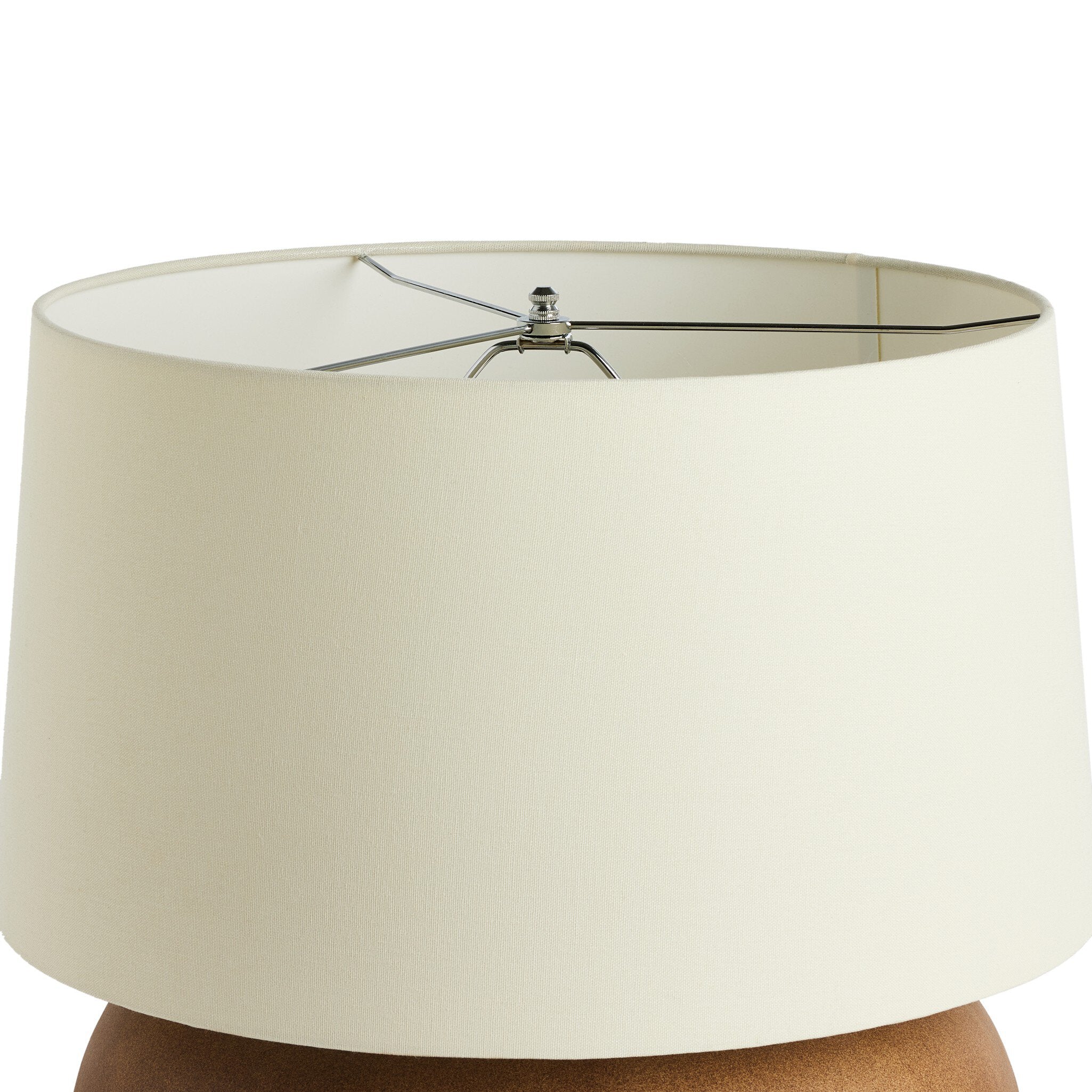 Featuring Kragen Dark Sand Porcelain Ceramic Table Lamp by Four Hands at Amethyst Home. A wide table lamp of sand-finished ceramic pairs with an ivory shade of flax and linen.Overall Dimensions: 18.00"w x 18.00"d x 23.00"hWeight : 18.76 lbsMaterials : Ceramic, 65% Polyester, 35% Flax/Linen. Amethyst Home provides interior design, new construction, custom furniture, and area rugs in the Omaha metro area