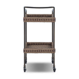 Landi Outdoor Bar Cart - Aged Bronze Steel | shipping 10/15/2026