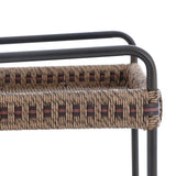Landi Outdoor Bar Cart - Aged Bronze Steel | shipping 10/15/2026